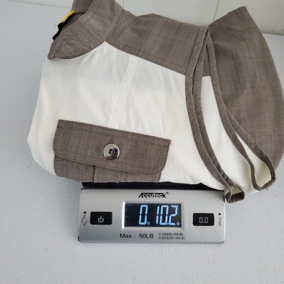 St. John Womens Safari Dress Size 4 Drawstring Sleeveless Pockets Classy Neutral - Picture 14 of 15